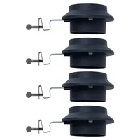 Expo Börse Dachrinnenleuchte Solarlampe anthrazit Wandlampe Klemme Außenleuchte Zaunlampe,