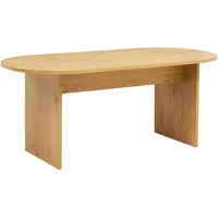 Oviala Ovaler Esstisch 8 Sitzplätze braun