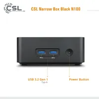 CSL Narrow Box Black N100 Mini-PC 8 GB RAM