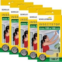 Schellenberg Fliegengitter für Fenster, Polyester, zuschneidbar, waschbar, 100 x