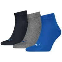 Puma Unisex Plain 3P Quarter 3 pack