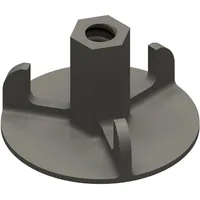 Schake Flügelmutter Flansch Ø 100mm, verzinkt