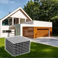 BodenMax Klickfliesen Terrasse grau Gehwegplatten Steinplatten Garten 30x30 cm