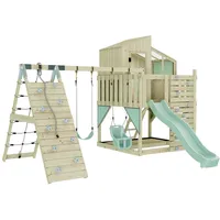 OUTDOORTOYS Spielturm Finn mit Babyschaukel Mintgrün