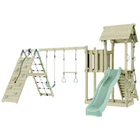 OUTDOORTOYS Spielturm Roskilde mit Trapezstange Mintgrün