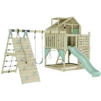 OUTDOORTOYS Spielturm Oscar mit Trapezstange Mintgrün
