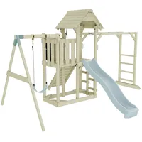 OUTDOORTOYS Spielturm Strömsund mit Kinderschaukel Eisblau