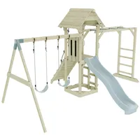 OUTDOORTOYS Spielturm Örebro mit Kinderschaukel Eisblau