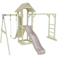 OUTDOORTOYS Spielturm Malmö mit Kinderschaukel Altrosa