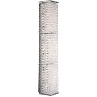 GLOBO Wand Lampe Acryl Kristalle klar Chrom Leuchte Beleuchtung