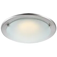 GLOBO 12 Watt LED Deckenleuchte Deckenlampe Esszimmer Beleuchtung Nickel