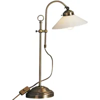 GLOBO Nachttischleuchte Antik Retro Leselampe LED Tischleuchte Schlafzimmerlampe höhenverstellbar,