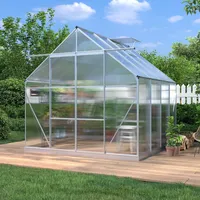 Konifera Gewächshaus Alu Silber HKP 4 mm 6,00 m2