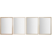 Home esprit Wandspiegel, Weiß, Braun, Beige, Grau, Polystyrolglas, 66