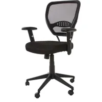 Mendler Profi-Bürostuhl Seattle, Chefsessel Drehstuhl, 150kg belastbar, Stoff/Textil schwarz