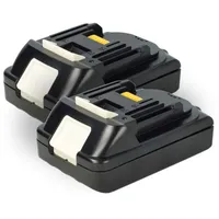 EXTENSILO 2x Akku kompatibel mit Makita DUC254Z, DUC302Z, DUC306,