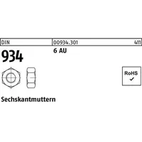 Bufab Sechskantmutter ISO 4032 M 2,6 Stahl blank