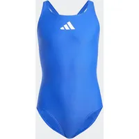 Adidas Solid Small Logo Badeanzug Kinder semi lucid blue