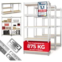 GENTOR 3x GENTOR Kellerregal Lagerregal Schwerlastregal Regale Werkstattregal Steckregal