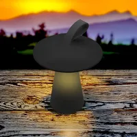 Spetebo LED Akku Tischleuchte Pilz 17 x 15 cm
