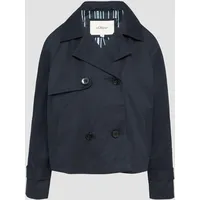 S.Oliver - Cabanjacke mit Raglanärmeln und Streifenfutter, Damen, blau,