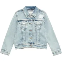 S.Oliver - Jeansjacke mit Garment Dye und Blumenapplikation, Kinder,