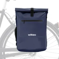 Wiltec 3 in 1 Gepäckträgertasche blau, Fahrradtasche Rucksack 25