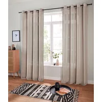 MY HOME Gardine »Fiete«, (1 St.), Leinen Optik, monochrom,
