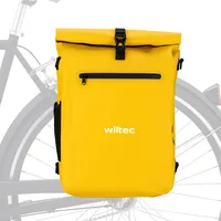Wiltec 3 in 1 Gepäckträgertasche gelb, Fahrradtasche Rucksack 25