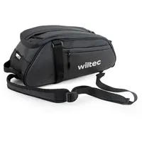 Wiltec Gepäckträgertasche schwarz, Fahrradtasche Gepäckträger 8 l Stauraum, Gepäcktasche
