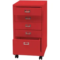 MCW Rollcontainer MCW-L49, Schubladenschrank Stahlschrank Aktenschrank, Metall, 75x40x41cm 5