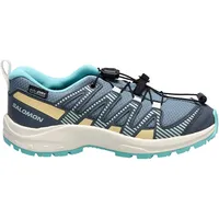Salomon XA Pro V8 WP Kinder in trooper-turbulence-aruba blue,