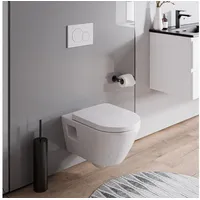 Bernstein Wand-WC Bernstein spülrandlos viveo weiß glänzend inkl. WC-Deckel