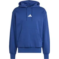 Adidas Herren Essentials Feelcozy Fleece Hoodie, Dark Blue/White, M