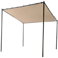 Beliani Pavillon Vimino 2,94 x 2,82 m Taupe