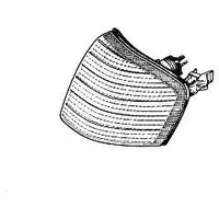Van Wezel Blinkleuchte vorne rechts mit Lampenträger Gelb für