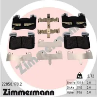 ZIMMERMANN Bremsbelagsatz, Scheibenbremse