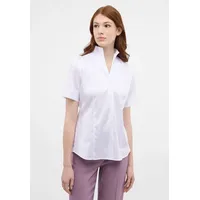 Eterna Regular Fit Bluse Halbarm Kelchkragen weiß Größe 38