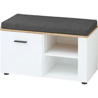 Innostyle Garderobenbank Stripe ¦ weiß ¦ Maße (cm): B: