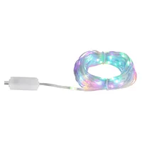 GLOBO Lichterkette LED Schlafzimmerleuchte Deko RGB Farbwechsler USB-C L