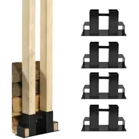 Trutzholm Holzstapelhilfe 4er Set Stahl 34 x 10 cm