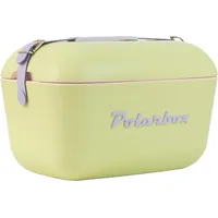 POLARBOX Kühlbox, 12 l, Limettengrün, Pop – Logo und