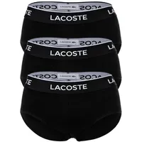 Lacoste Slips unifarben schwarz M 3er Pack