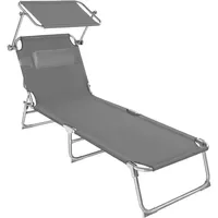 Tectake Chloé Sonnenliege 190 x 68 x 65 cm