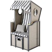 My Flair Strandkorb »Bulli« 1-Sitzer grau