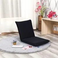 Goplus Klappbarer Bodenstuhl, Bodensessel mit 6-stufig Verstellbarer Rückenlehne, Bodensofa