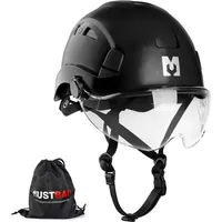 Mustbau Helm HSE06S mit gefütterten Schaumstoffpolstern für Bergsteigen, BAU,