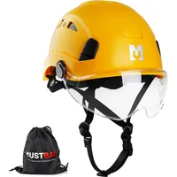 Mustbau Helm HSE06S mit gefütterten Schaumstoffpolstern für Bergsteigen, BAU,