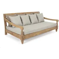 BIZZOTTO Gartensofa Bali aus Teakholz, Hellgrau