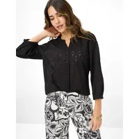 Brax Klassische Bluse schwarz S (36)